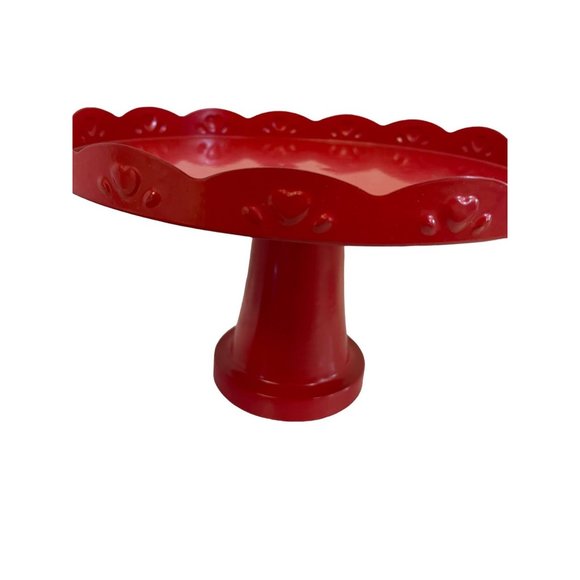 VALENTINES Red Cake Stand and Tin Mailbox Decor - Picture 5 of 8